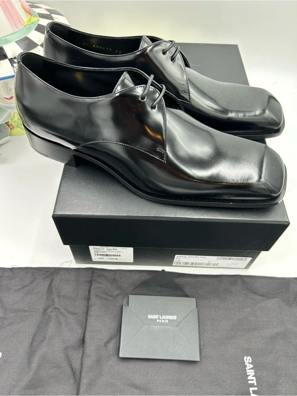 Saint Laurent polished black